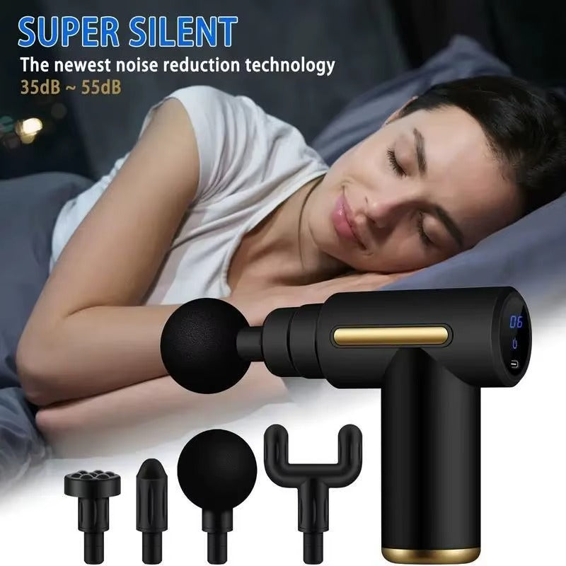 Combo RelaxPro 2 en 1: Pistola Masajeadora + Parche EMS para Relajarte en Casa