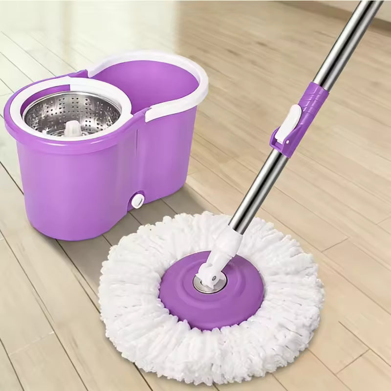 Trapero 360 Mágico Grande: Limpia Fácil Sin Agacharte + 2 Mopas de Regalo
