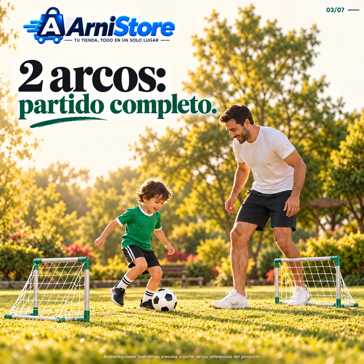 2 arcos: partido completo.