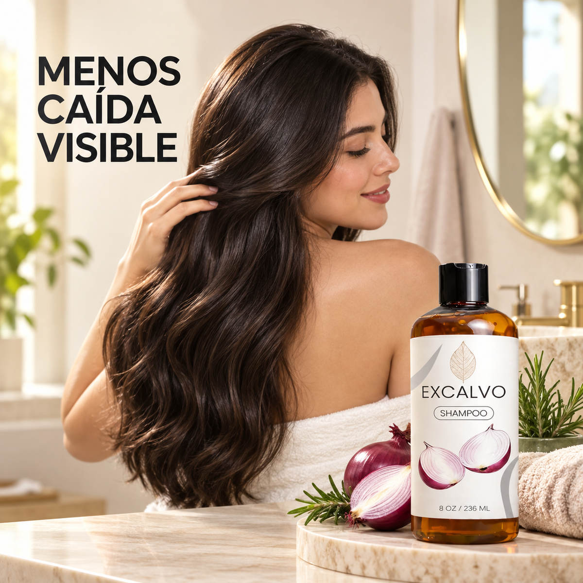 SHAMPOO EXCALVO Y OBSEQUIO - CABELLO MÁS FUERTE COMIENZA EN LA RAÍZ