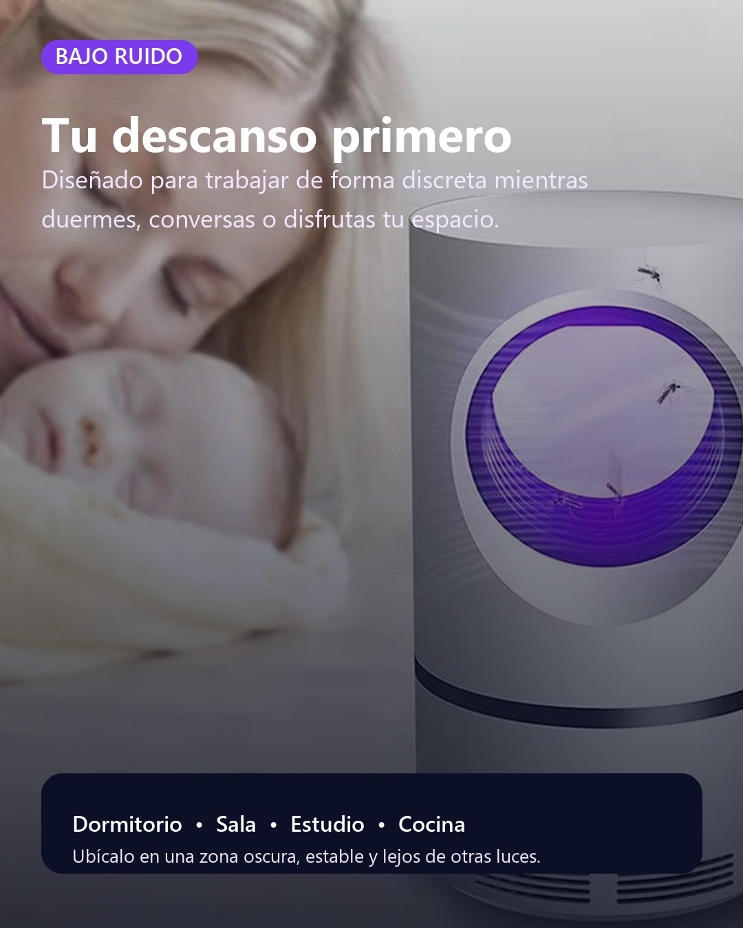 Uso silencioso en el dormitorio