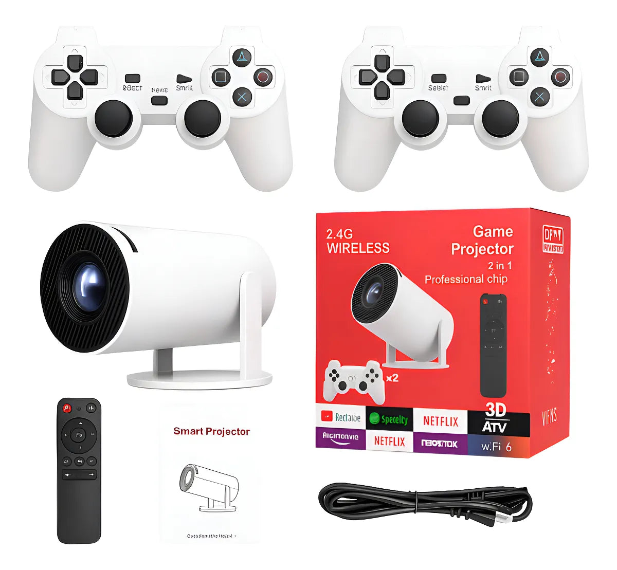 PROYECTOR CONSOLA JUEGOS HY300 - Convierte cualquier espacio en tu cine y sala de juegos
