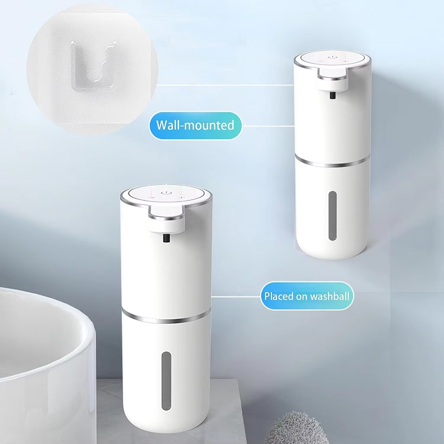 Dispensador Automatico Jabon En Espuma - Oferta Especial - Deseo de baño moderno y organizado