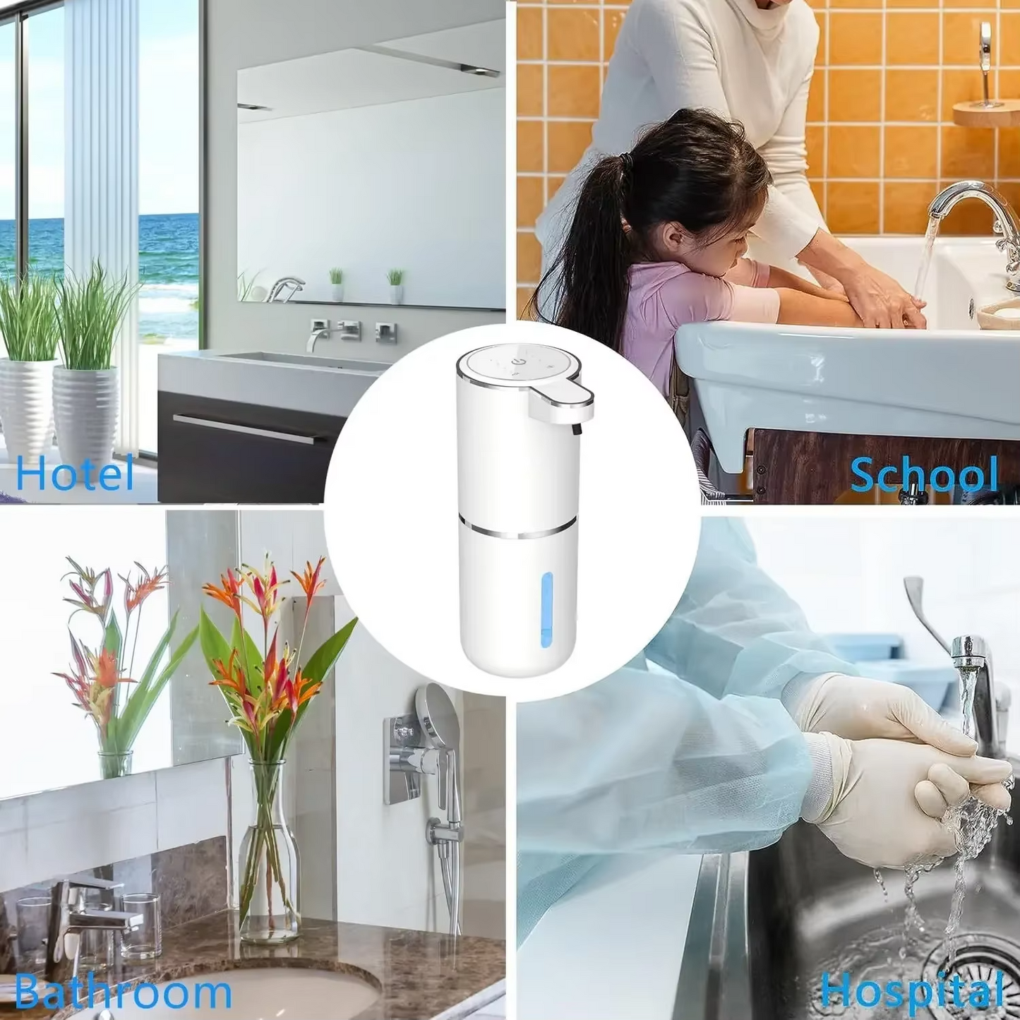 Dispensador Automatico Jabon En Espuma - Oferta Especial - Deseo de baño moderno y organizado