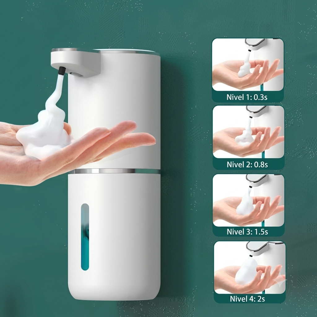 Dispensador Automatico Jabon En Espuma - Oferta Especial - Deseo de baño moderno y organizado