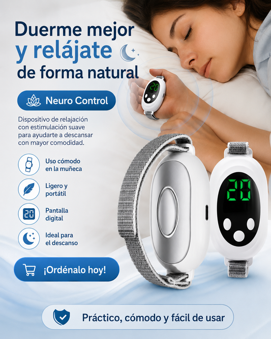 Neuro Control – Dispositivo de Mano para Dormir - Recupera tus noches sin depender de soluciones complicadas