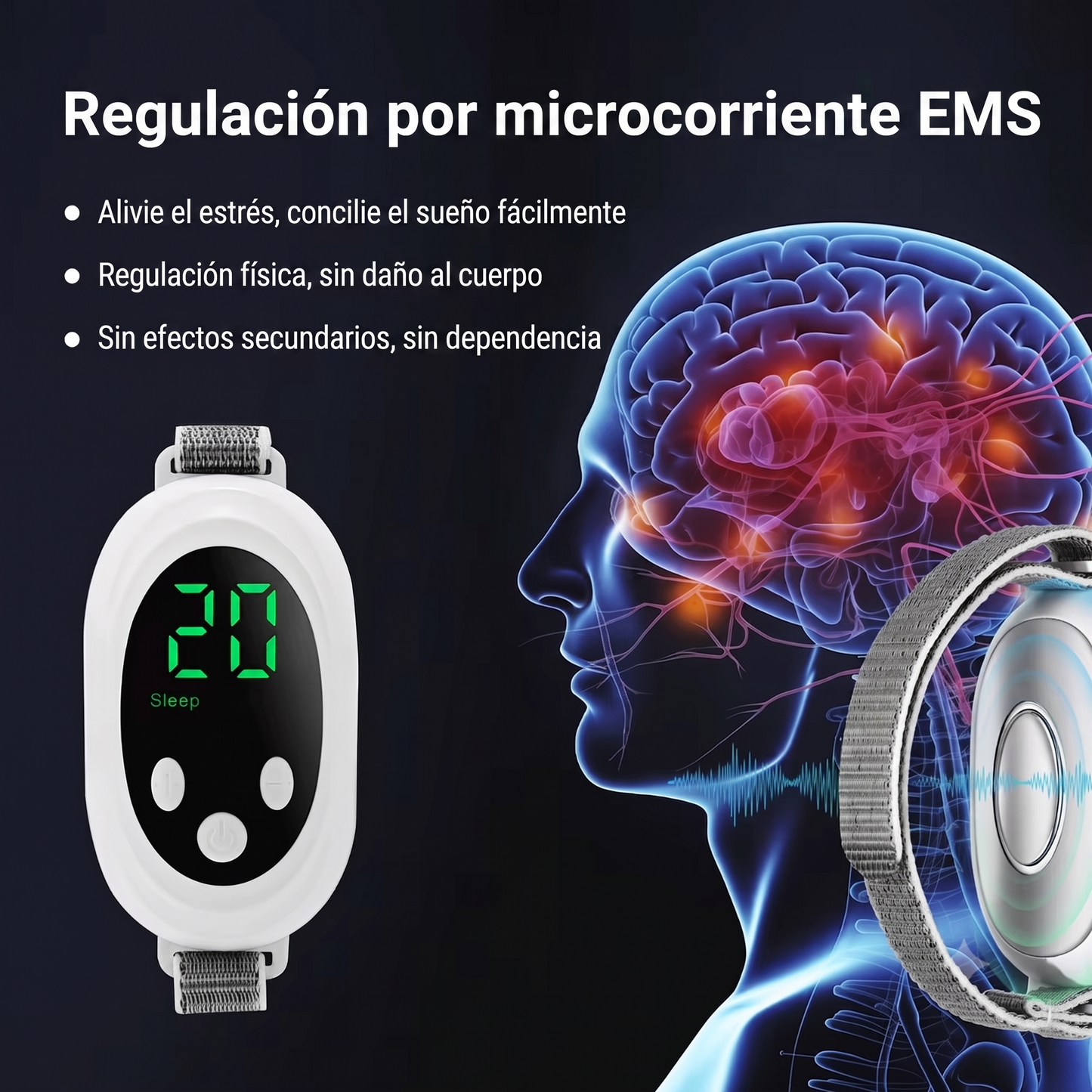 Neuro Control – Dispositivo de Mano para Dormir - Recupera tus noches sin depender de soluciones complicadas