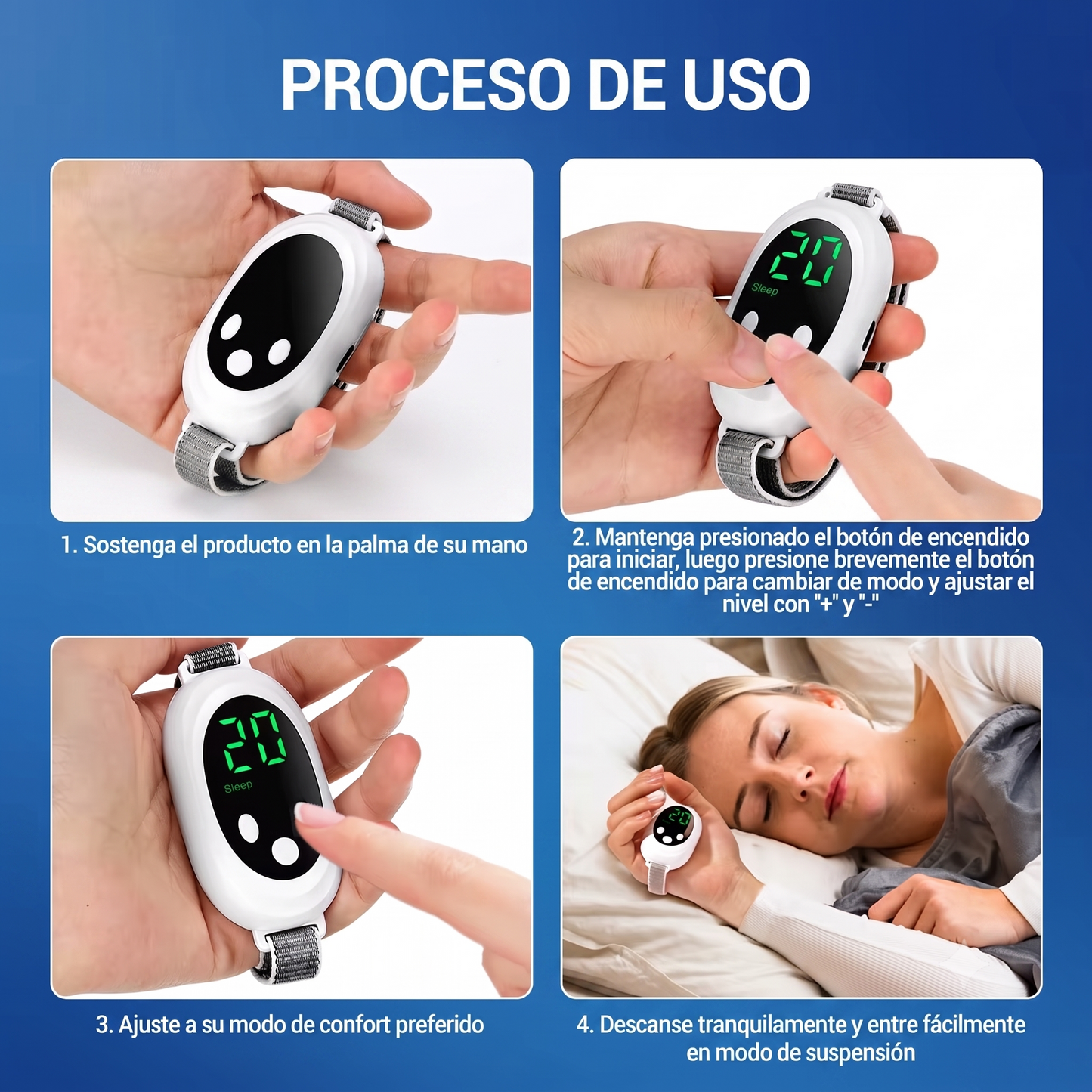 Neuro Control – Dispositivo de Mano para Dormir - Recupera tus noches sin depender de soluciones complicadas