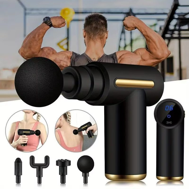 Combo RelaxPro 2 en 1: Pistola Masajeadora + Parche EMS para Relajarte en Casa