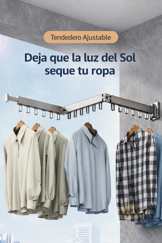 Tendedero de Ropa Invisible 360° | Más Espacio en Tu Hogar