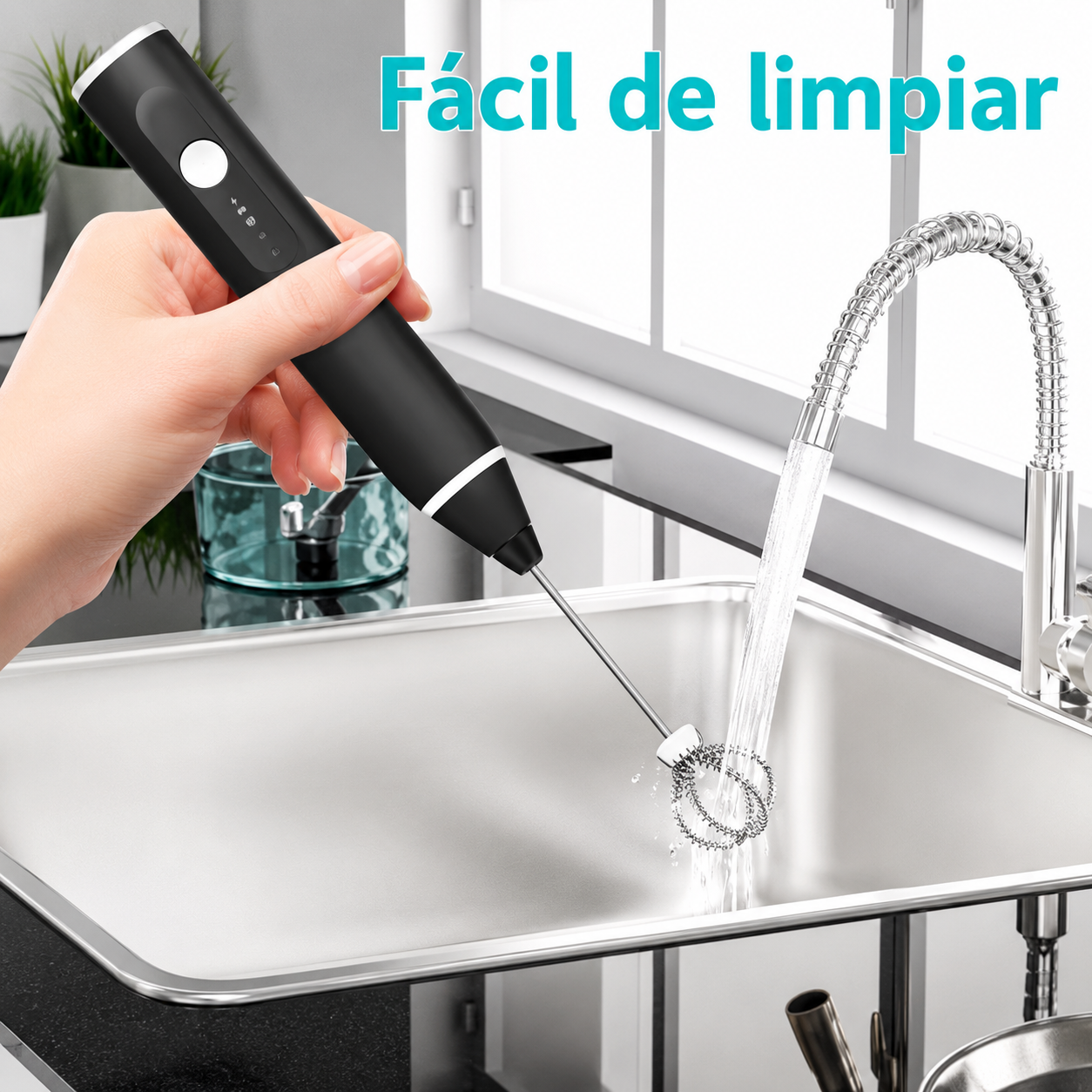 Espumador de Leche Eléctrico Recargable - La Mejor Forma De Preparar tu Cafe Cremoso