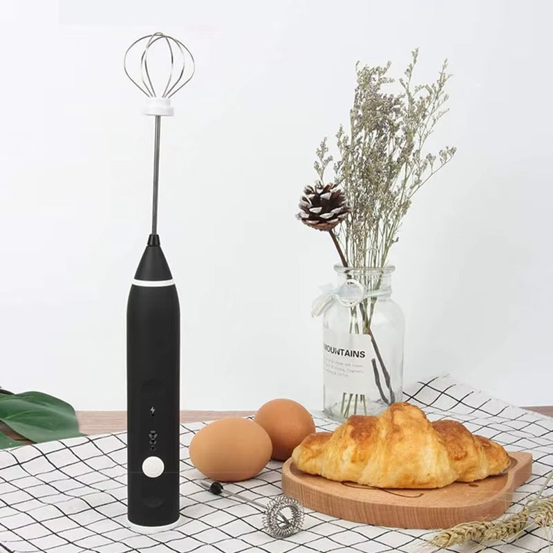 Espumador de Leche Eléctrico Recargable - La Mejor Forma De Preparar tu Cafe Cremoso