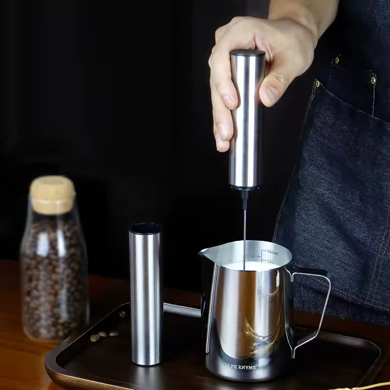 Espumador de Leche Eléctrico Recargable - La Mejor Forma De Preparar tu Cafe Cremoso