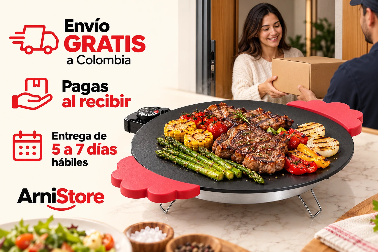 Envío gratis a Colombia. Pagas al recibir. Entrega de 5 a 7 días hábiles.