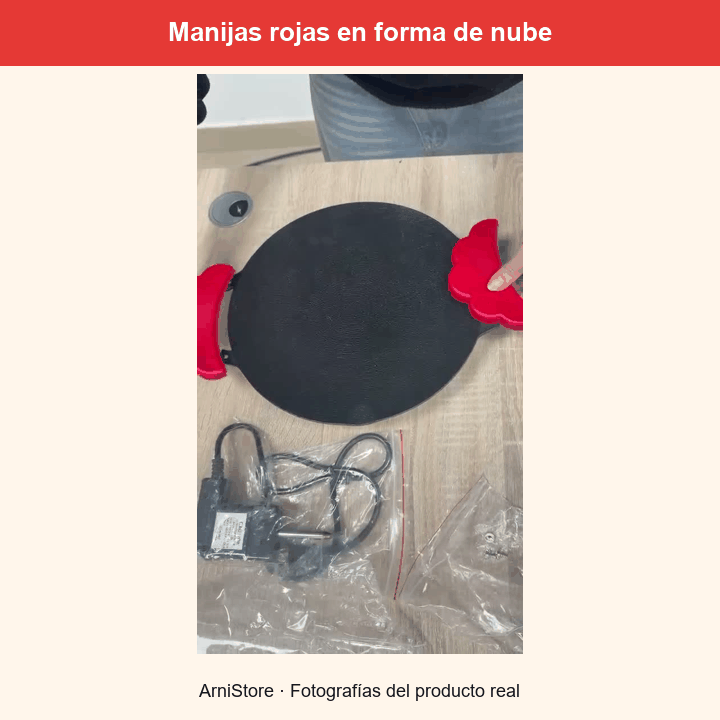Secuencia de fotografías reales: manijas de nube, control, base y superficie