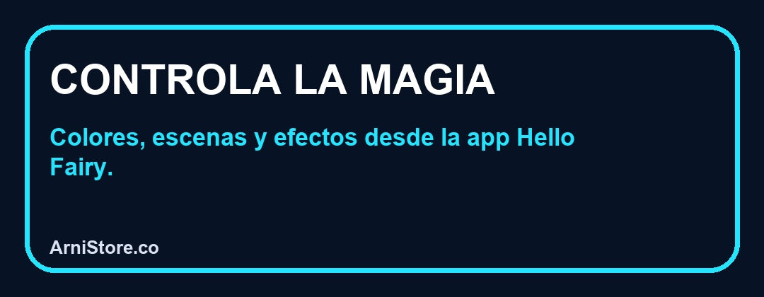 Control de la guirnalda desde la aplicación Hello Fairy