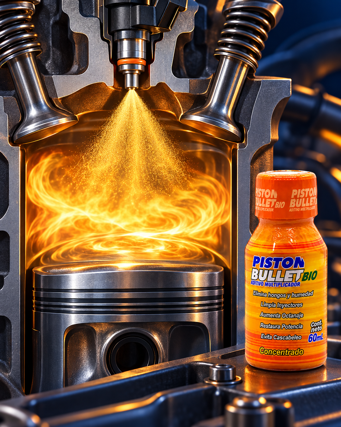Pack x5 Aditivo Gasolina Piston Bullet // Más Limpieza, Mejor Respuesta y Cuidado Para Tu Motor