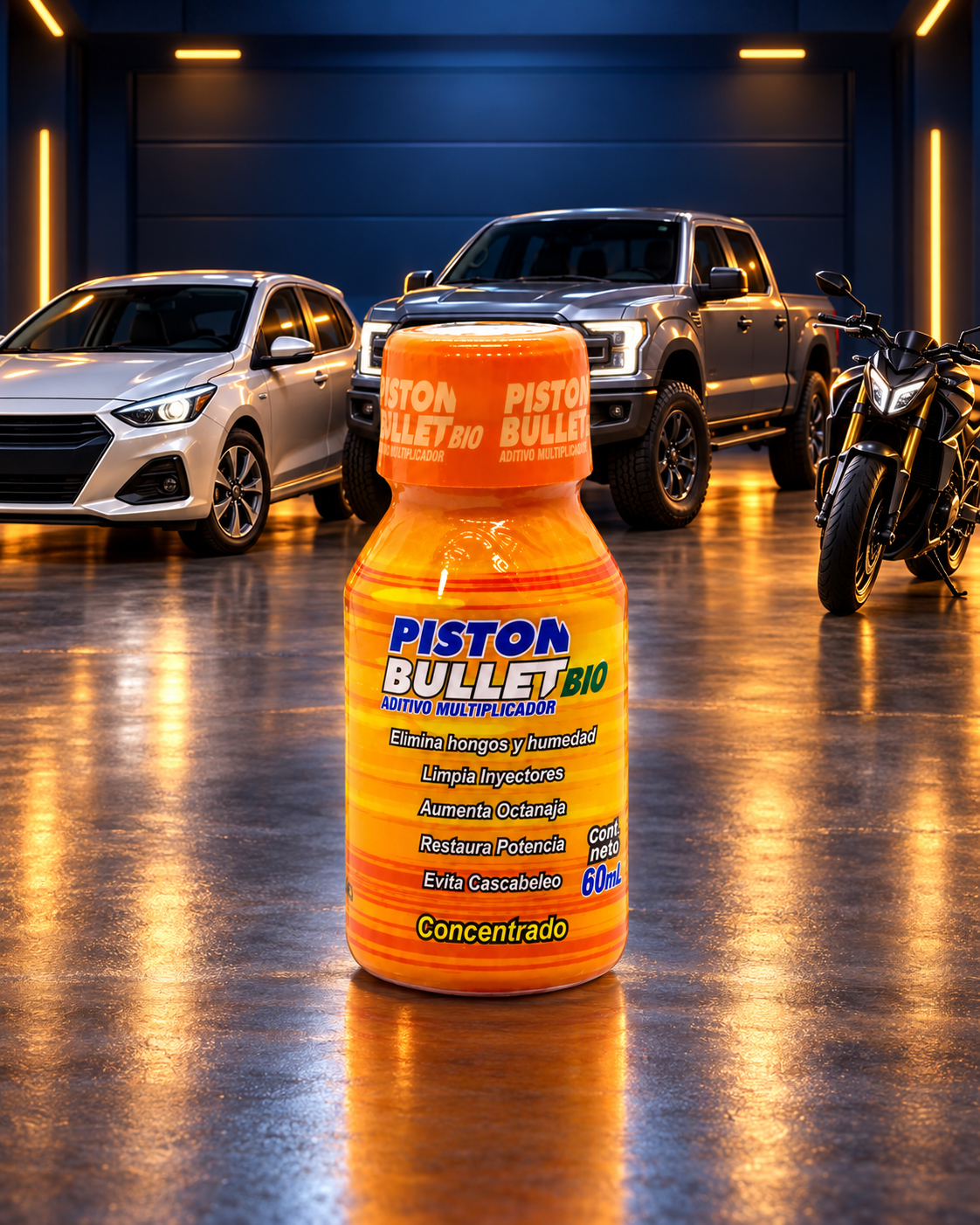 Pack x5 Aditivo Gasolina Piston Bullet // Más Limpieza, Mejor Respuesta y Cuidado Para Tu Motor