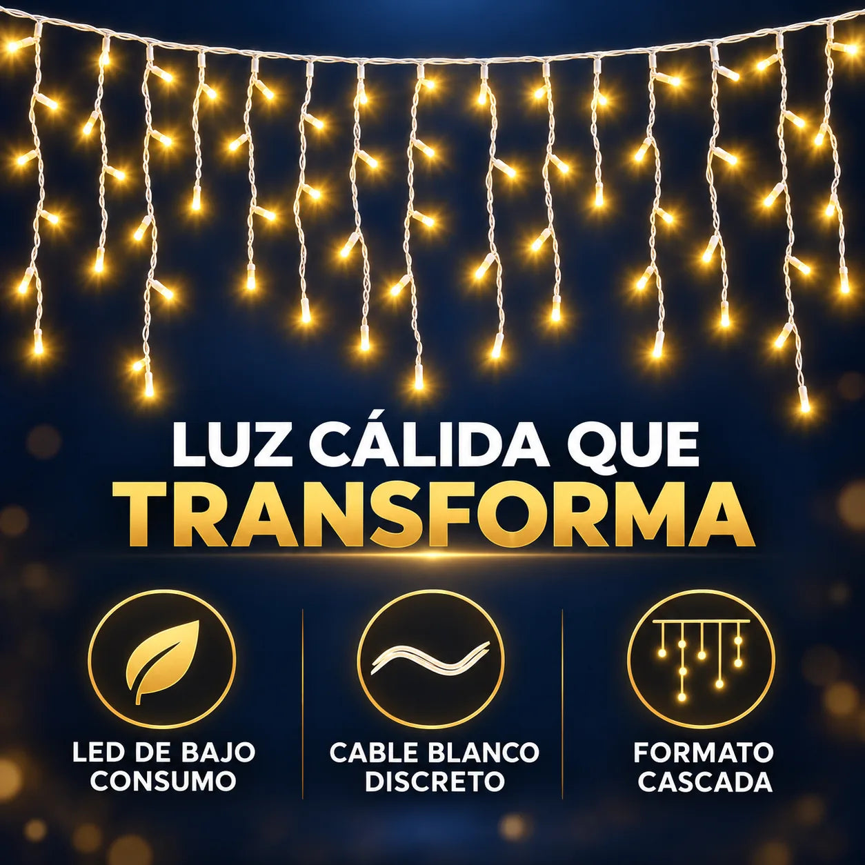 Características principales de las luces cascada