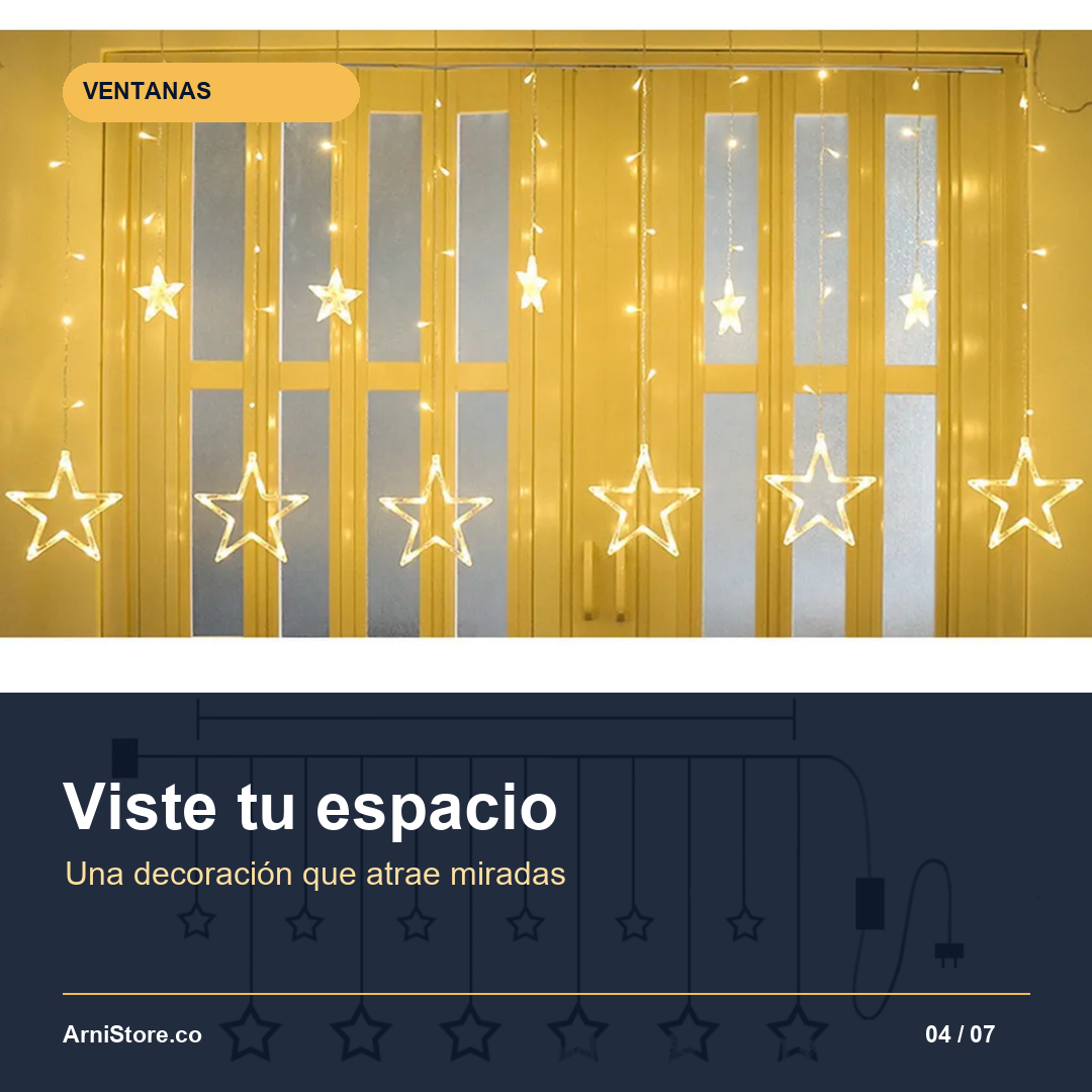 Ejemplo decorativo de cortina cálida en ventana