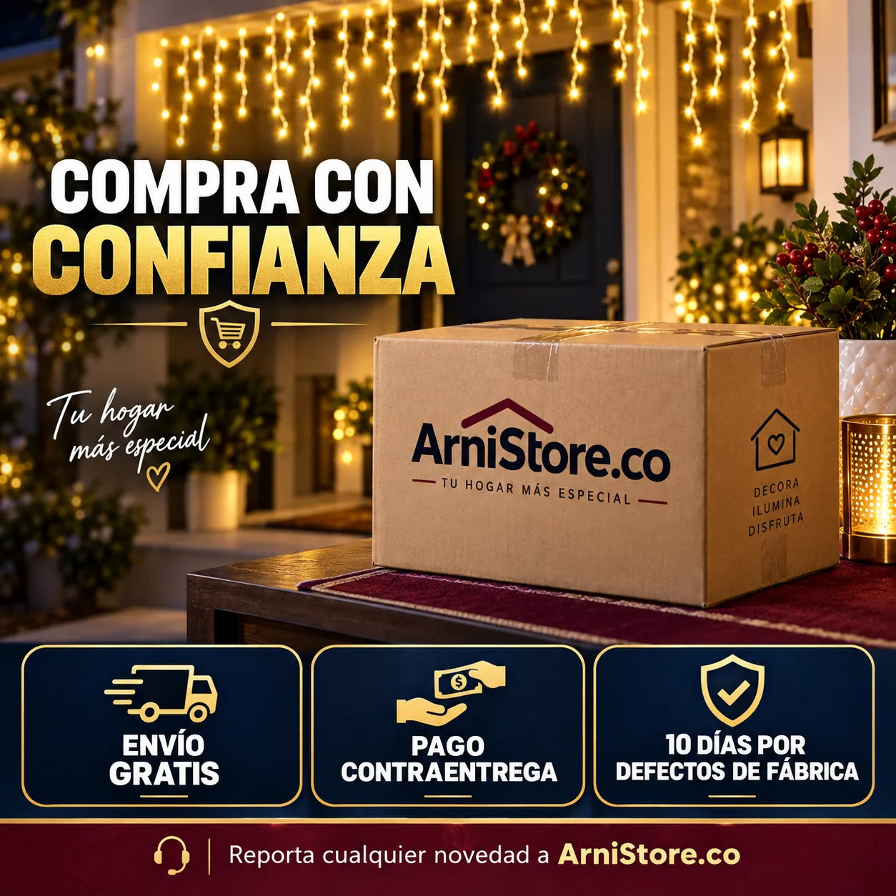 Envío, pago contraentrega y garantía en ArniStore.co