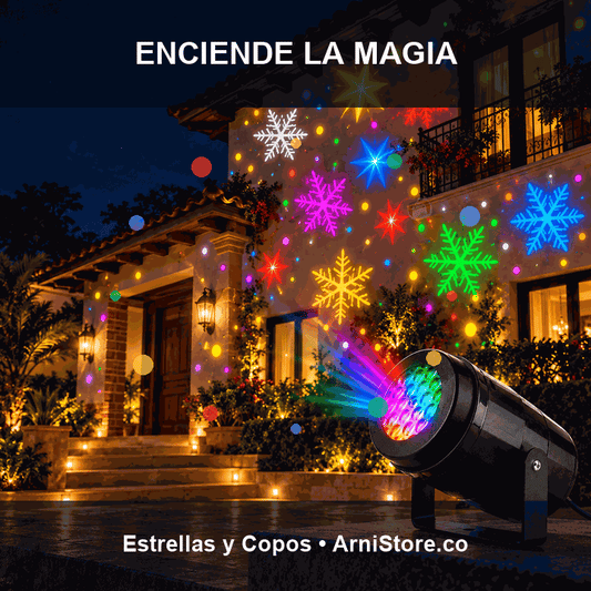 Proyector Navideño LED Christmasbeam - Enciende la magia. Haz que la Navidad cobre vida.