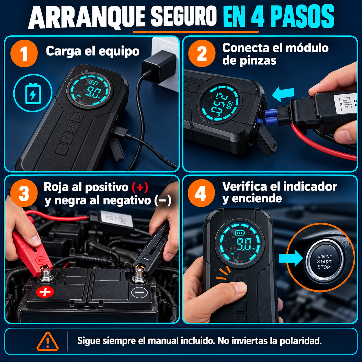 Cuatro pasos para arranque seguro