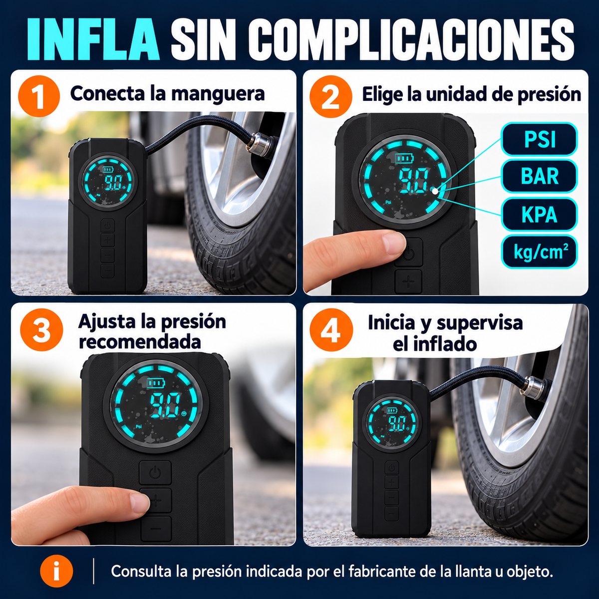 ARRANCADOR BATERIA +COMPRESOR - Si Tienes Carro, Esto No Es un Lujo... Es una Necesidad